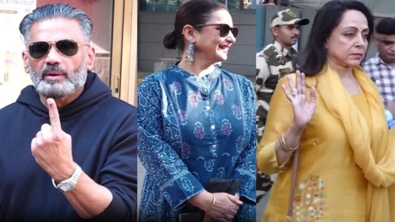 BMC Elections : मुंबई में मतदान का उत्साह, बॉलीवुड सेलेब्स पहुंचे पोलिंग बूथ