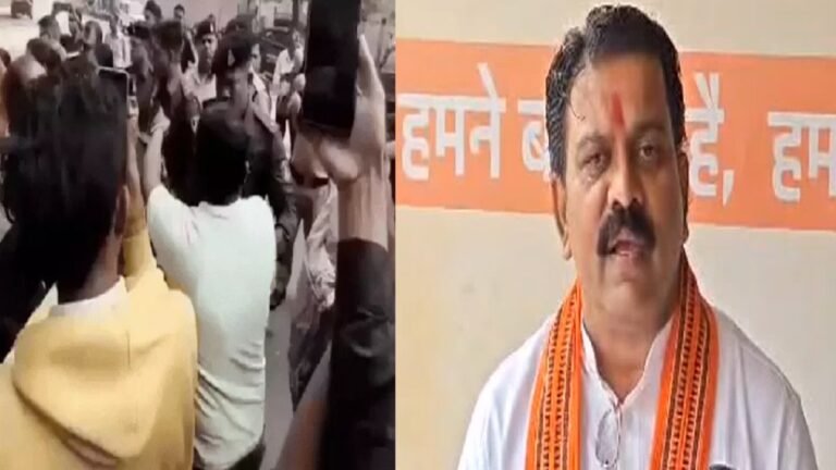 CAF Recruitment Stirs Uproar : विजय शर्मा के बंगले के बाहर अभ्यर्थियों का धरना CAF Recruitment Stirs Uproar