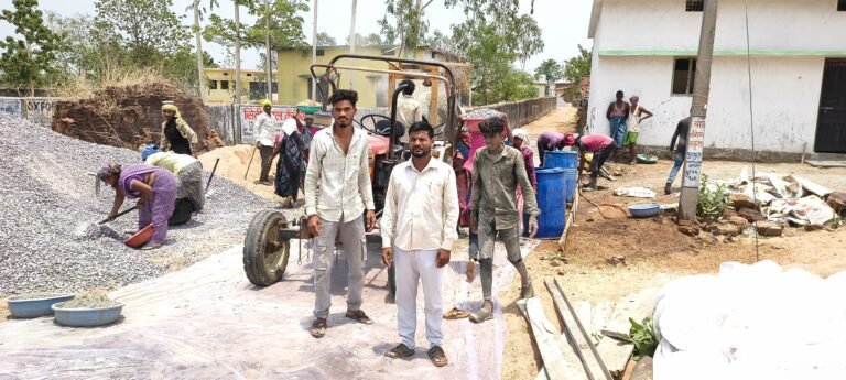 ग्राम पंचायत पुटपुरा विकास की नई मिसाल, पैरागुड़ा में 10 लाख की लागत से सीसी रोड निर्माण कार्य जारी